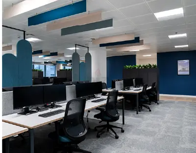 JUST Group – HUB Financial Solutions, Dubai - Office Design  CAT  B Fitout, Furniture - #PS520