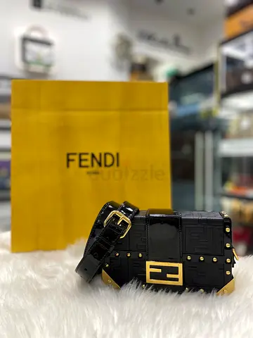 Fendi Black Baguette Trunk Mini Crossbody Bag (Authentic/PreOwned)