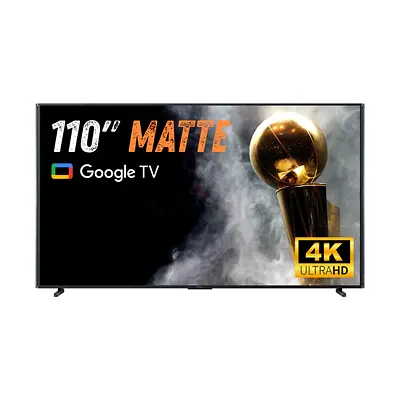 Hope 110 Inch QLED 4K Smart Google TV with Matte Screen Anti-Reflection