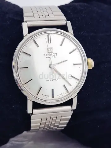 Original tissot used manual wind men watch
