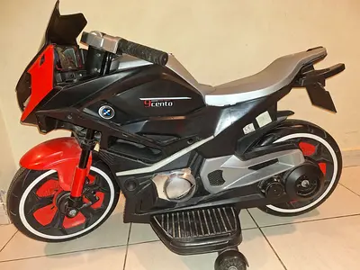 Kids Electric Ride-On Motorcycle with Training Wheels - Good Condition