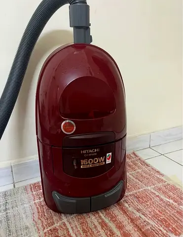 Hitachi 1600W Canister Vacuum Cleaner - Burgundy