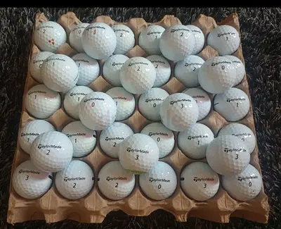 Used TaylorMade Golf Balls - good condition like new and shiny.