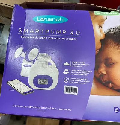 Lansinoh 2-in-1 Electric Breast Pump (Single/Double) with Parts and Bottles