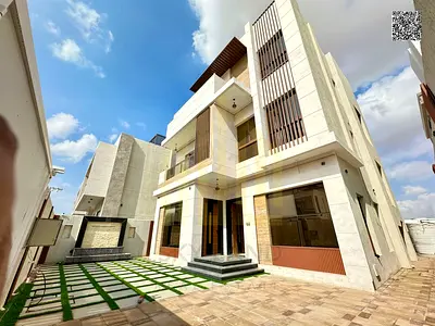 A magnificent villa, including registration fees, consisting of 5 master bedrooms with built-in wardrobes and a deck, is now for sale in a prestigious