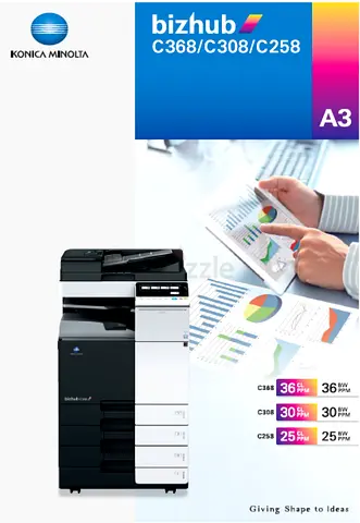 Konica Minolta Digital Color Photocopier/Printer/Scanner - Bizhub C368