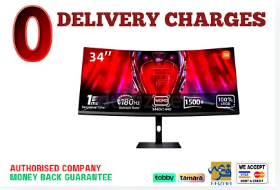 Xiaomi 34 inch Curved Gaming Monitor- 1 Year Warranty