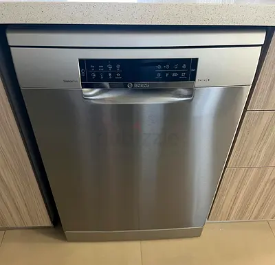 Bosch Series 6 free-standing dishwasher in a brushed steel finish German Made