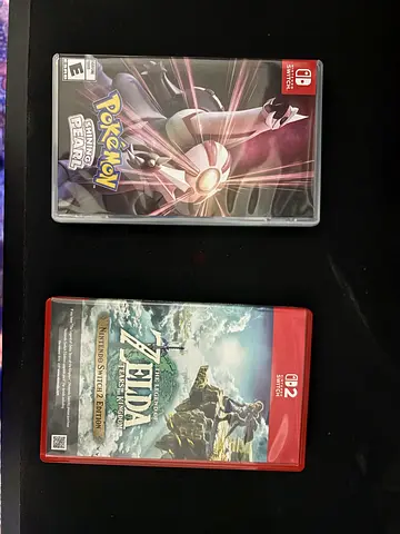 Pokemone shining pearl and Zelda tears of the kingdom(switch 2 edition)
