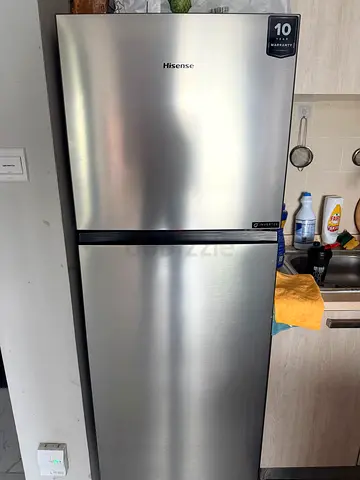 Hisense Stainless Steel Top Freezer Refrigerator - Good Condition