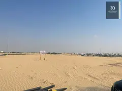 Residential land for sale in Al-Hawshi, Sharjah, measuring 2768 sq ft, with installments over 3 year