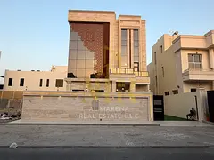 Luxury Villa for Sale in Al Alia, Ajman | 6 Master Bedrooms | Two Floors &amp; Rooftop | Private Poo