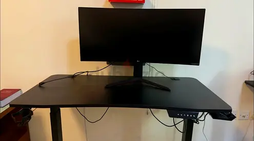 Complete Gaming Setup:  LG UltraWide Monitor + Adjustable Gaming Desk + Ergonomic Chair