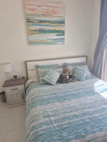 King Bedroom Set — Bed Frame and Matress.  Nightstand (Excellent Condition)
