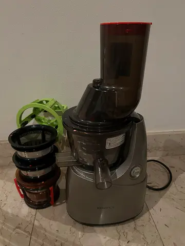 Hurom-style Slow Juicer with Multiple Strainers — Good Working Condition