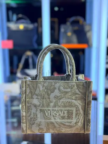 Versace Barocco Athena Mini Tote Beige |Pre Loved • Full Set