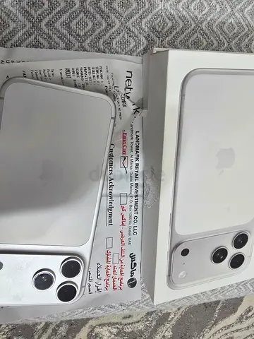 للبيع Apple iPhone 17 Pro Max سعة 512 جيجا

الجهاز استخدام أقل من شهر وحالته ممتازة جدًا كالجديد 👌