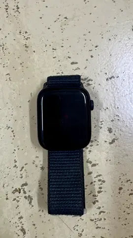 Used Apple Watch Series (black) with nylon strap - good condition