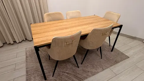 Dining table with 5 seats