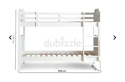 Bed Bunk Bed White Pan Home