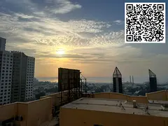 One-bedroom apartment for rent in Al Rashidiya 3 | Open sea view | Near Ajman Corniche