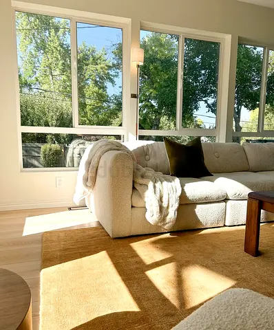 Cratebarrel three seater sofa