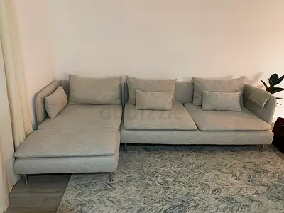IKEA Söderhamn 3-seater sofa with chaise lounge