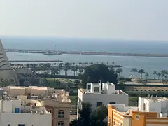 Luxury studio with sea view and hotel-style furniture, first tenant in Al Qulaya on the main street,