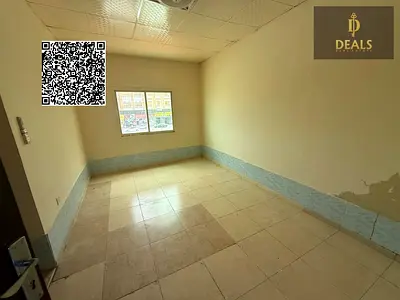 استديو  للايجار السنوي مساحه واسعه بالمويهات عجمان