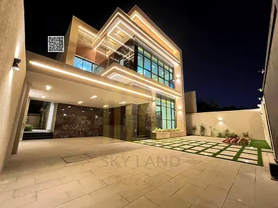 فيلا سمارت بالكامل_واجهه عصريه_تصميم انيق_شامل مياه & كهرباء & مكيفات