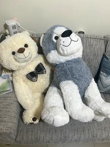 Large Plush Teddy Bears - Set of 2, Soft and Cuddly