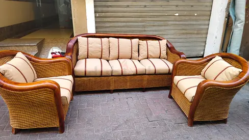 Woven Serpentine gardan sofa set