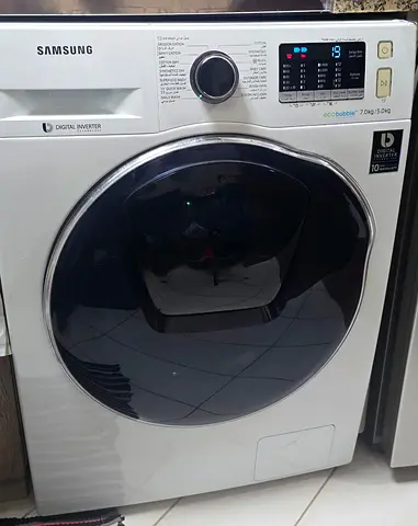 Samsung Front Load Washer 7kg / 5kg EcoBubble - Good Condition With Emergency Door