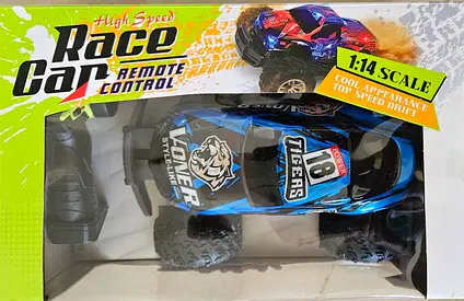 1:14 Scale Remote Control Race Car - Blue Off-Road Truck (New)