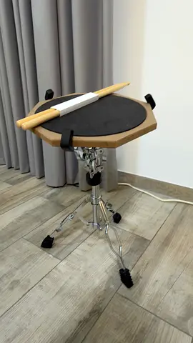 Practice Drum Pad with Adjustable Stand and Drumsticks