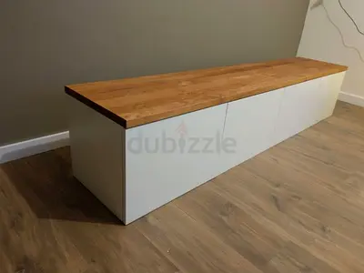 Custom Modern TV Console Unit for Luxury Living Room Interior Design