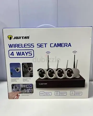 Jortan 4-Channel Wireless CCTV Kit - Full Security System (Plug  Play)