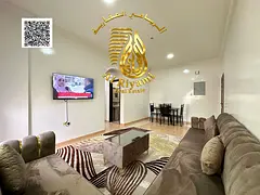 Furnished two-bedroom apartment with a living room for rent in Al Muwaihat 3, prime location