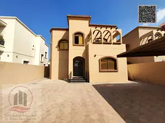Villa for sale in Ajman, Al Muwaihat area. 5 master bedrooms, living room, majlis, and maid's ro