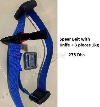 Spearing Fishing Belt with Knife