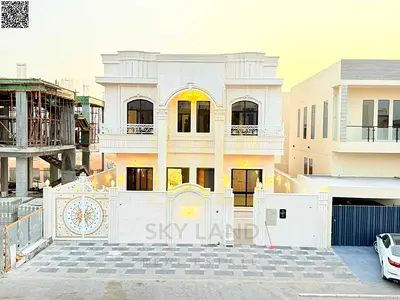 Your dream villa, including registration and ownership fees, large yard, five rooms, right next to services, two minutes from Sheikh Mohammed Bin Zaye