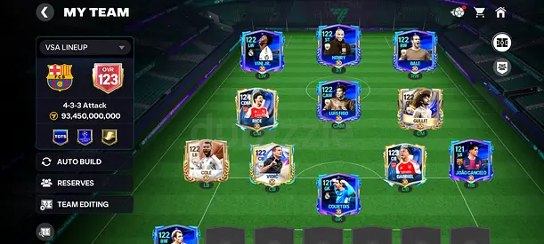 FC Mobile Account ( 123 ovr )