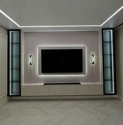 Luxury TV unit wall design