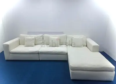 As like new condition marina home white color lshape sofa