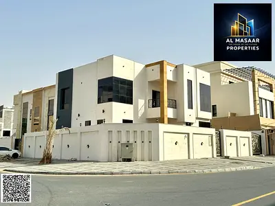 فيلا زاوية شارعين أسفلت بجوار مسجد | حجر بالكامل | 4400 قدم | تملك حر لجميع الجنسيات