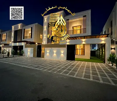 فيلا فاخرة للبيع في الباهية عجمان | 5 غرف نوم وحديقة واسعة وموقف 5 سيارات