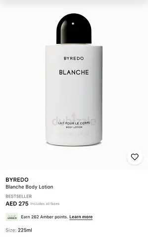 BYREDO BLANCHE body lotion with pump