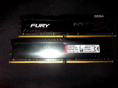 Pair of Kingston HyperX Fury DDR4 RAM sticks (2 x 16GB) - Good condition