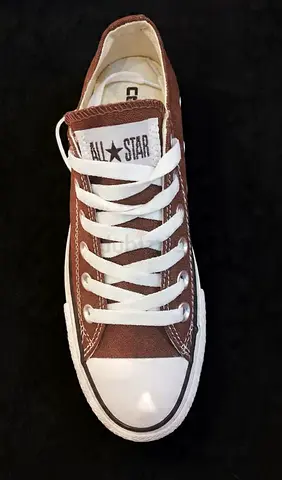 Brown Canvas All-Star Style Sneakers (Pair) - Casual Low-Top