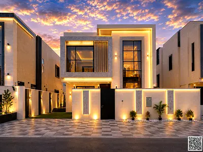 Villa with private pool and rooftop, custom finishing, including water and electricity connections and registration fees, at a bargain price (negotiab